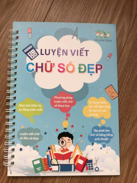 Vở tập viết tự xóa thanh nga bộ 3 quyển