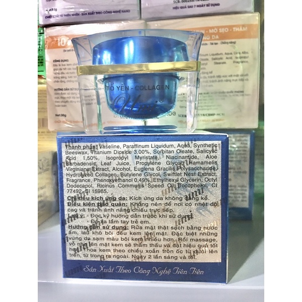 Kem umi Yến đỏ collagen hết nám trắng da 25g