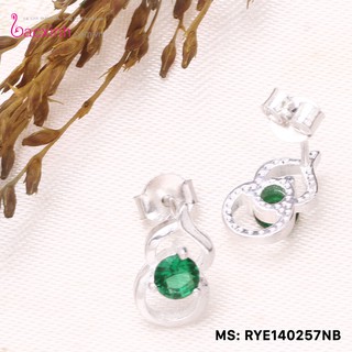 Bông tai bạc Ý 925 Bạc Xinh Huệ Ngân - Hồ lô may mắn RYE140257