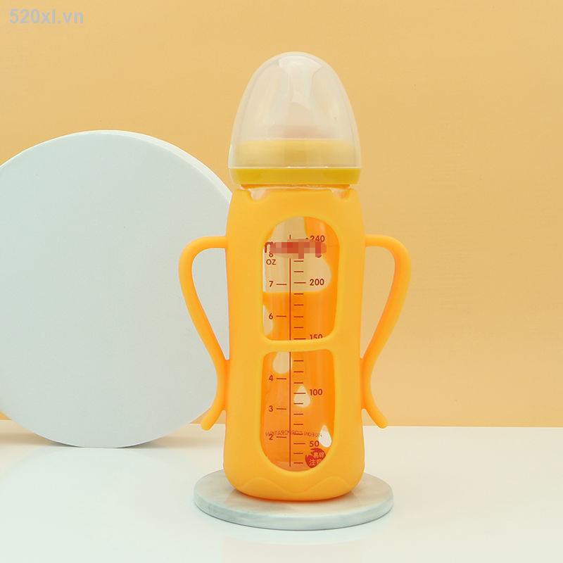 Vỏ Bọc Bình Sữa Thủy Tinh Bằng Silicon Chống Rơi Chống Bỏng Cho Bé