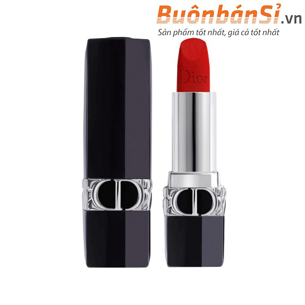 Son Dior Rouge Velvet Màu 999 1.5gr [Vừa Ra Mắt] - Đỏ tươi