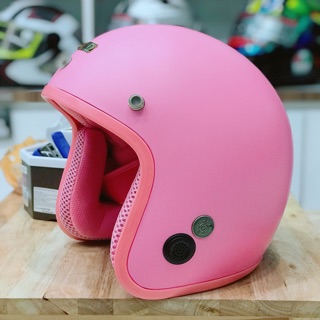 Nón bảo hiểm Napoli 3/4 màu hồng