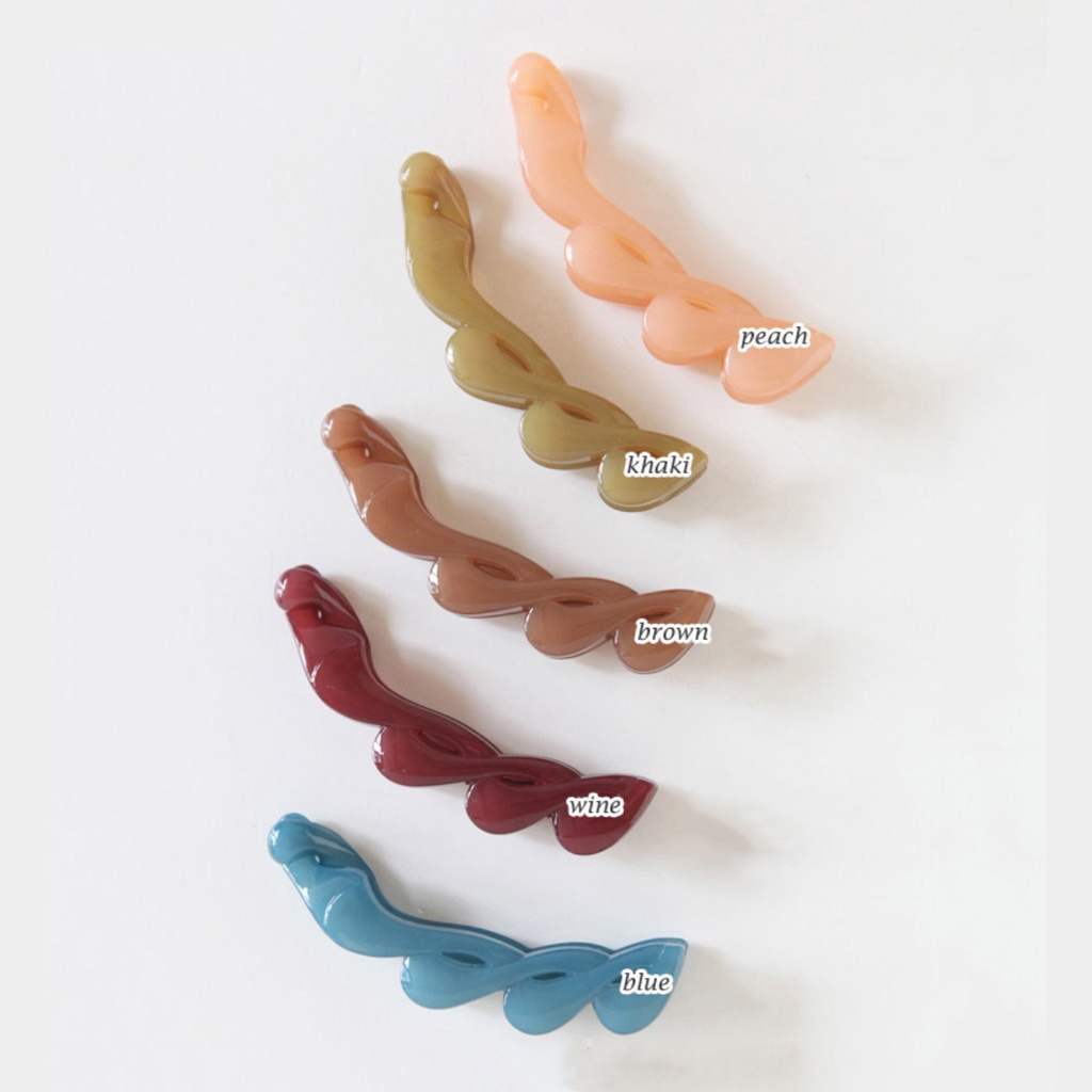 Haimeikang Kẹp tóc cỡ lớn bằng acrylic phong cách Hàn Quốc xinh xắn thời trang