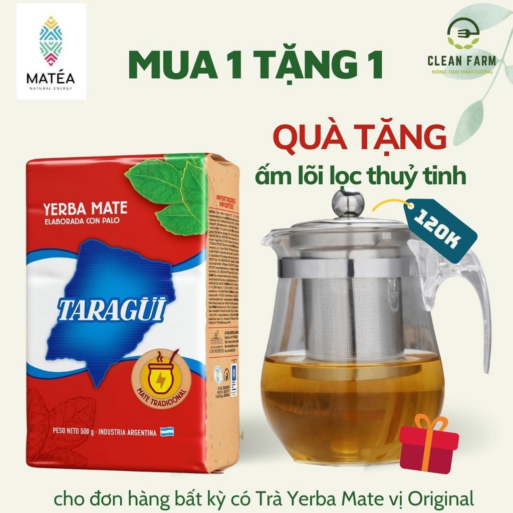 Trà Thảo Mộc Yerba Mate Nhập Khẩu Chính Hãng Argentina Vi Original - Detox cơ thể, chống oxy hoá, tỉnh táo, tập trung