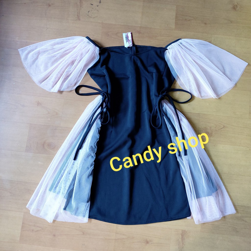 Đầm xòe dự tiệc phối lưới siêu xinh + Ảnh thật | BigBuy360 - bigbuy360.vn