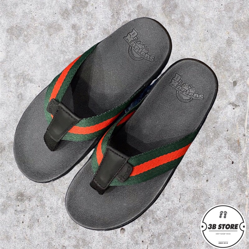Dép kẹp nam, dép xỏ ngón ⚡️FREESHIP⚡️Dr.Martens Cao Cấp, Siêu Êm, Siêu Bền FULLBOX (Quai Gucci)