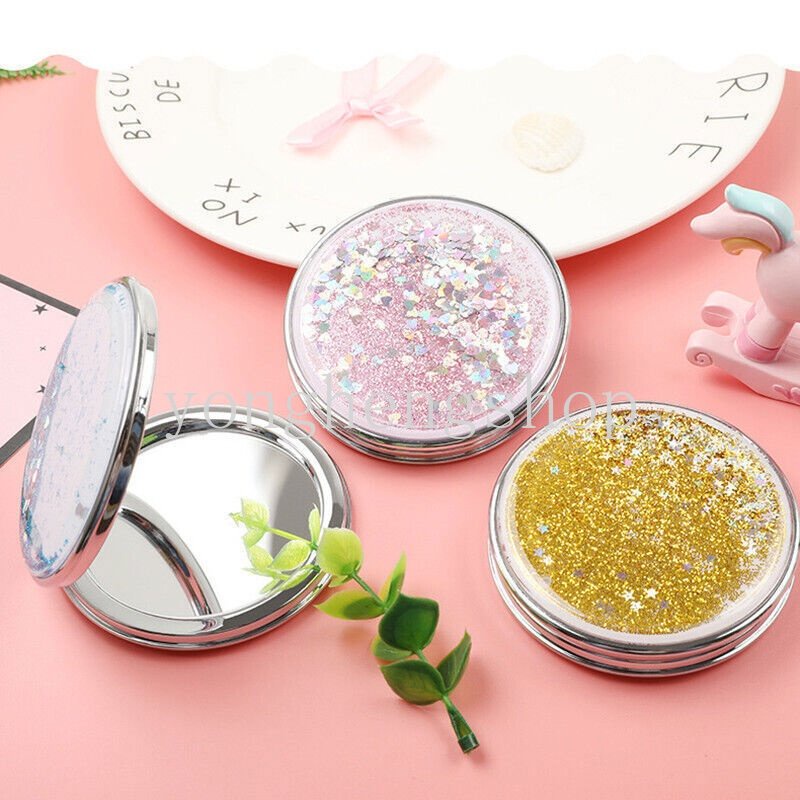 Gương Trang Điểm Mini Hai Mặt Gấp Gọn Sáng Tạo