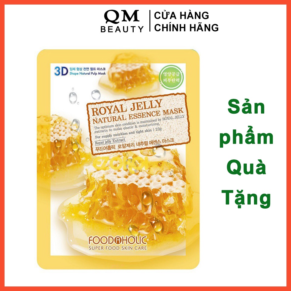 Quà tặng không bán - Mặt nạ 3D Foodaholic Royal Jelly Natural Essence Mask Hàn Quốc