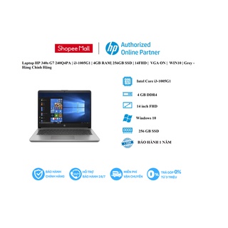 Laptop HP 340s G7 240Q4PA | i31005G1 | 4GB RAM| 256GB SSD | 14FHD | VGA ON | WIN10