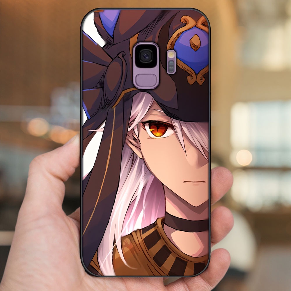 Ốp lưng Samsung S9 viền đen in hình Cyno Genshin Impact