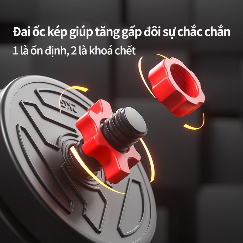 Tạ tay nam tập tại nhà với có thể điều chỉnh trọng lượng bộ tạ đòn 20kg rèn luyện cơ bắp