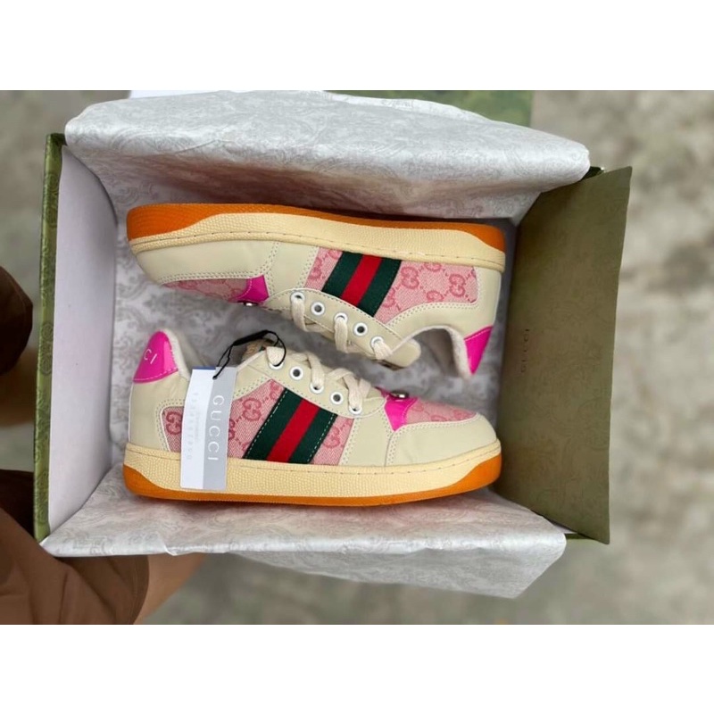 Giày Guccii Sơn Tùng Xanh Đỏ, Guccii Hải Tú Hồng Đỏ Thời Trang Nam Nữ Full Box Dễ Phối Đồ