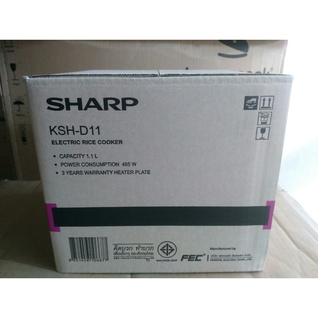Nồi cơm điện 1.1 lít SHARP KSH-D11 hàng Thái Lan