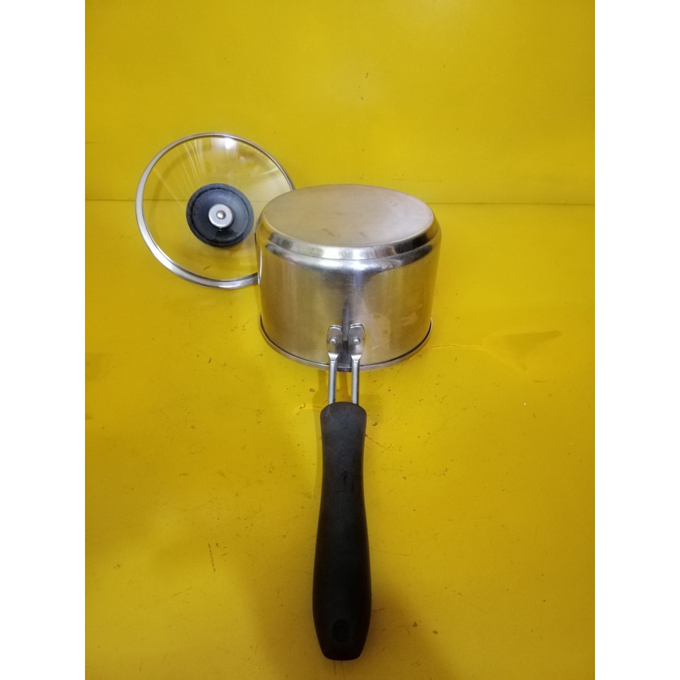 Quánh inox nội địa Nhật, size 14cm, cao 9cm , Dùng được bếp từ