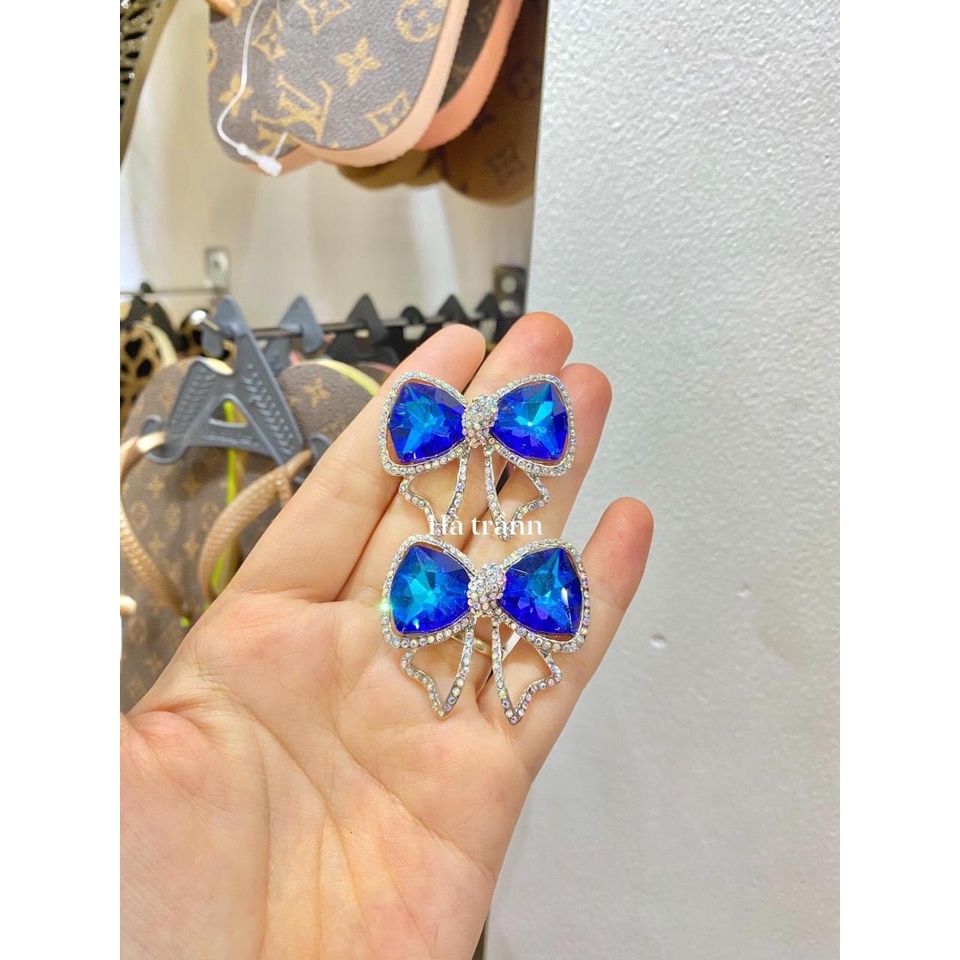 Charm gắn dép , Mẫu Nơ viền đá mới nhất