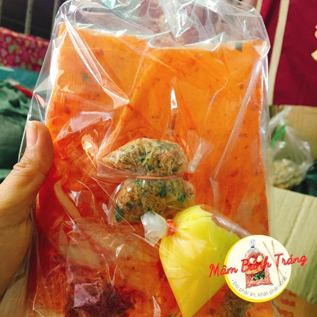 Bánh tráng bơ tôm phơi sương Bon Bon  bánh tráng tôm dẻo chấm bơ sate hành phi Tây Ninh - 04100173