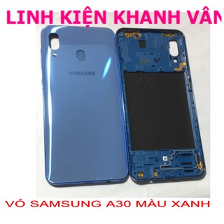 Vỏ samsung a30 màu xanh