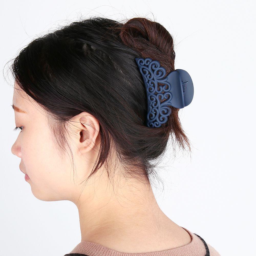 Kẹp Tóc Nhựa Kích Thước Lớn Thiết Kế Đục Lỗ Thời Trang