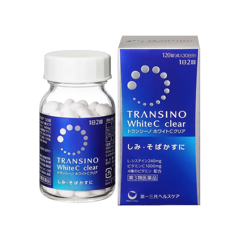 Viên uống trắng da transino white C 120 viên Nhật Bản SALE DATE 6.2024