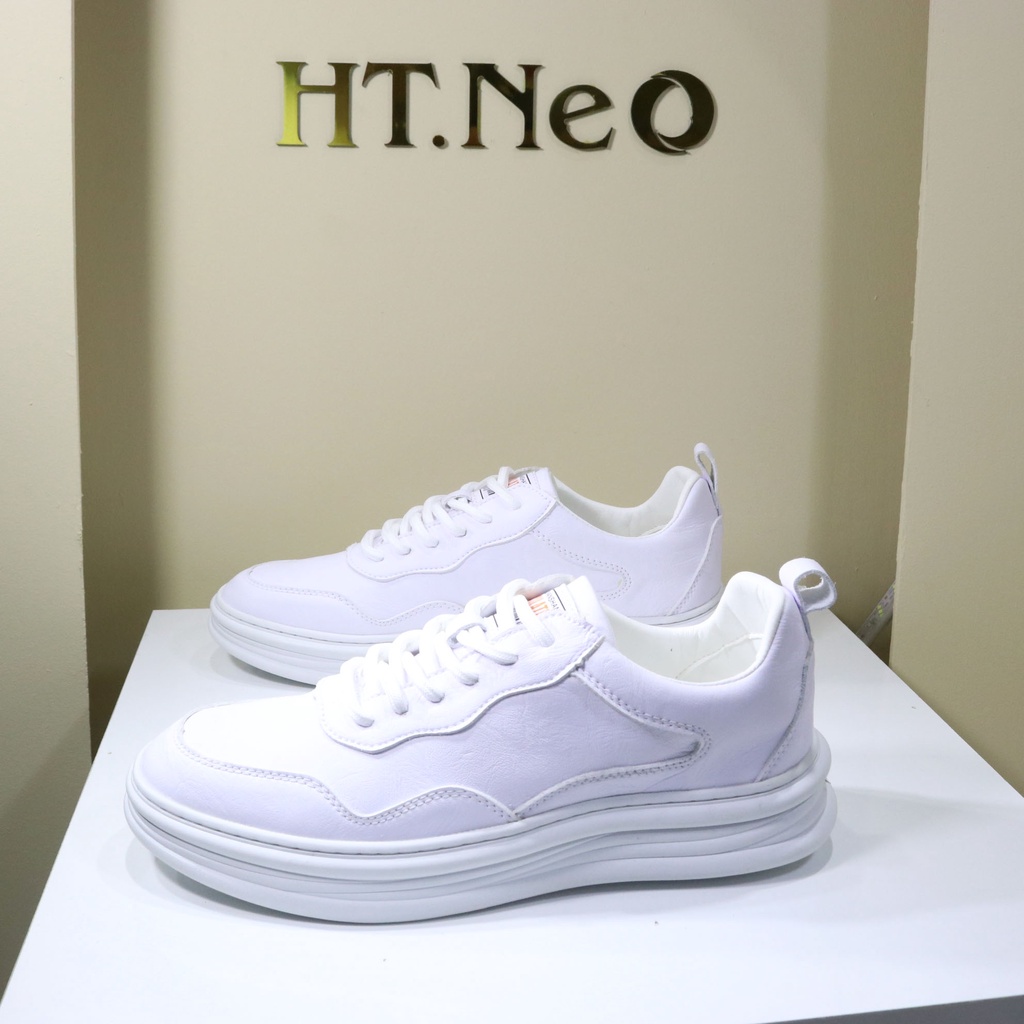 Giày thể thao nam - Giày da nam HT.NEO da bò thật ,đế cao 4cm tôn dáng tăng chiều cao ,kiểu dáng trẻ trung ,thanh lịch