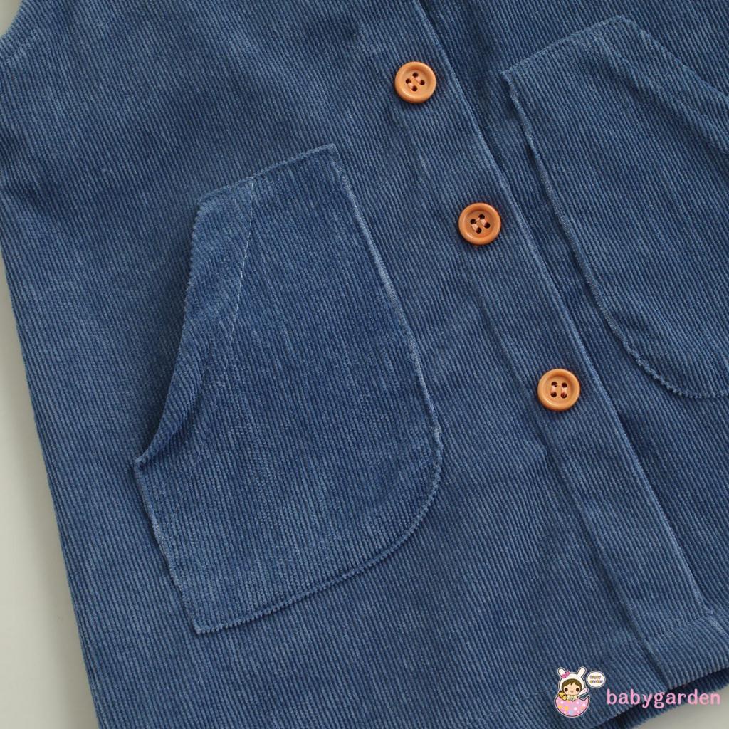 Đầm cổ vuông màu sắc đơn giản có túi dành cho bé gái 6 tháng - 3 tuổi