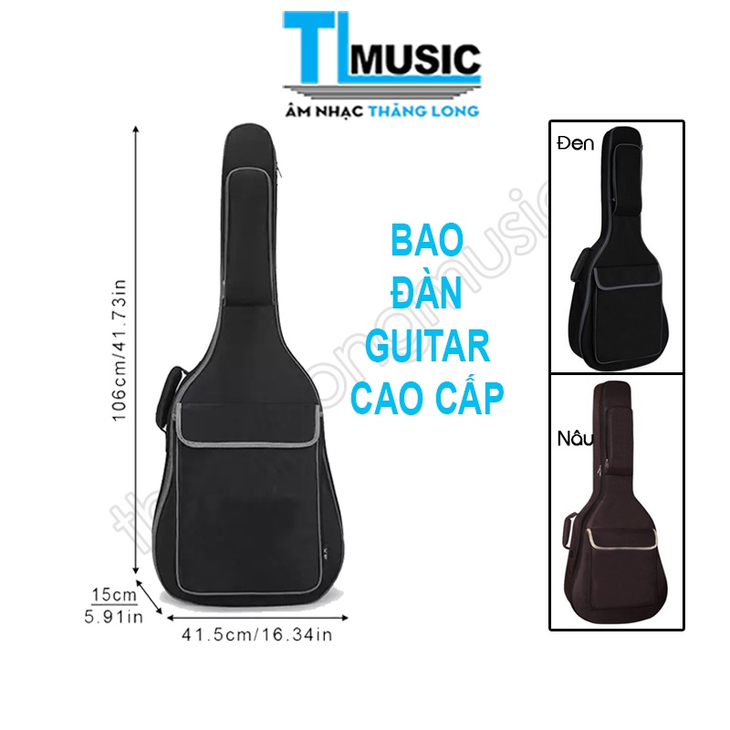 Bao đựng đàn guitar vải Dù 3 lớp cao cấp nhiều mầu sắc