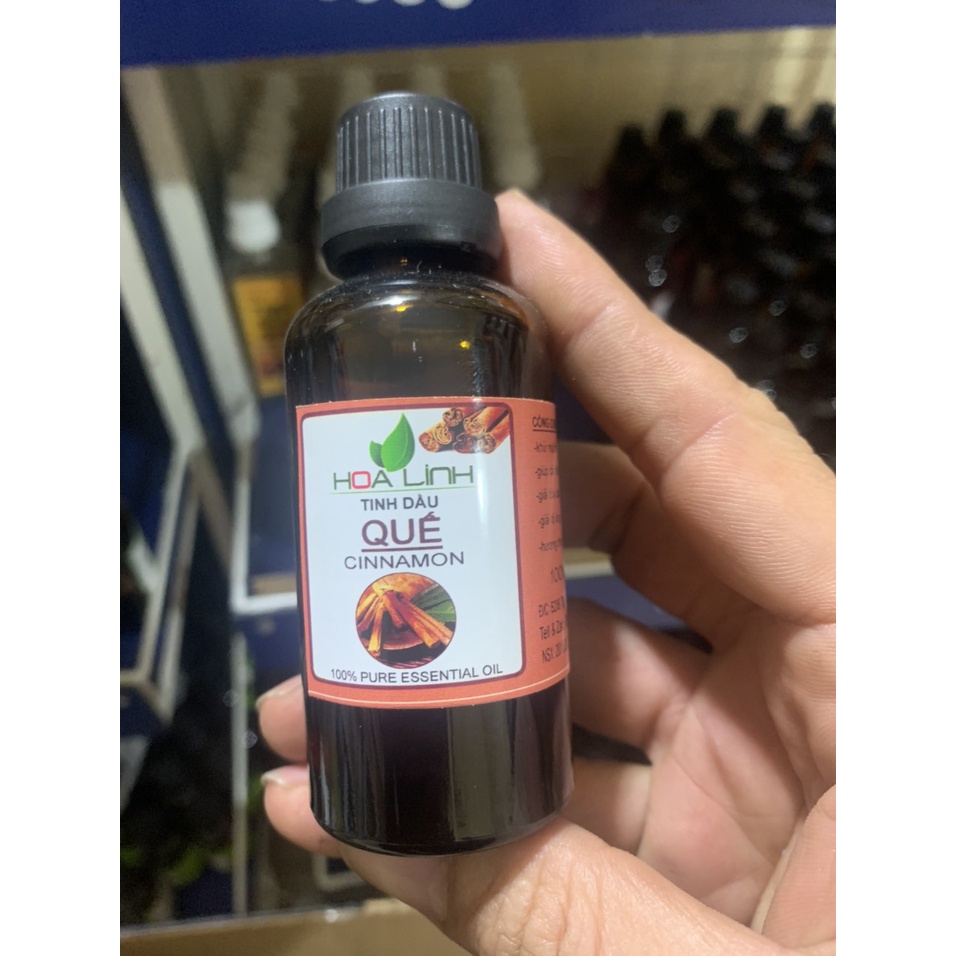 Tinh dầu Bạc Hà  -QUẾ - SẢ CHANH  thiên nhiên thơm phòng, giải cảm, đuổi côn trùng: chai 50ml