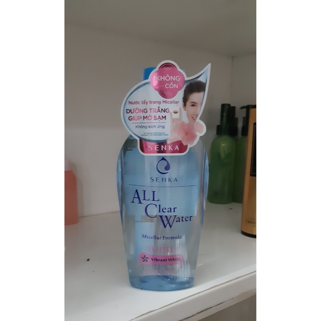 (100% CHÍNH HÃNG + Đủ BILL) nước tẩy trang không cồn micellar senka all clear water 230ml