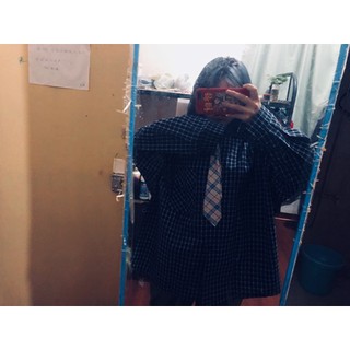 Áo sơ mi caro form dài