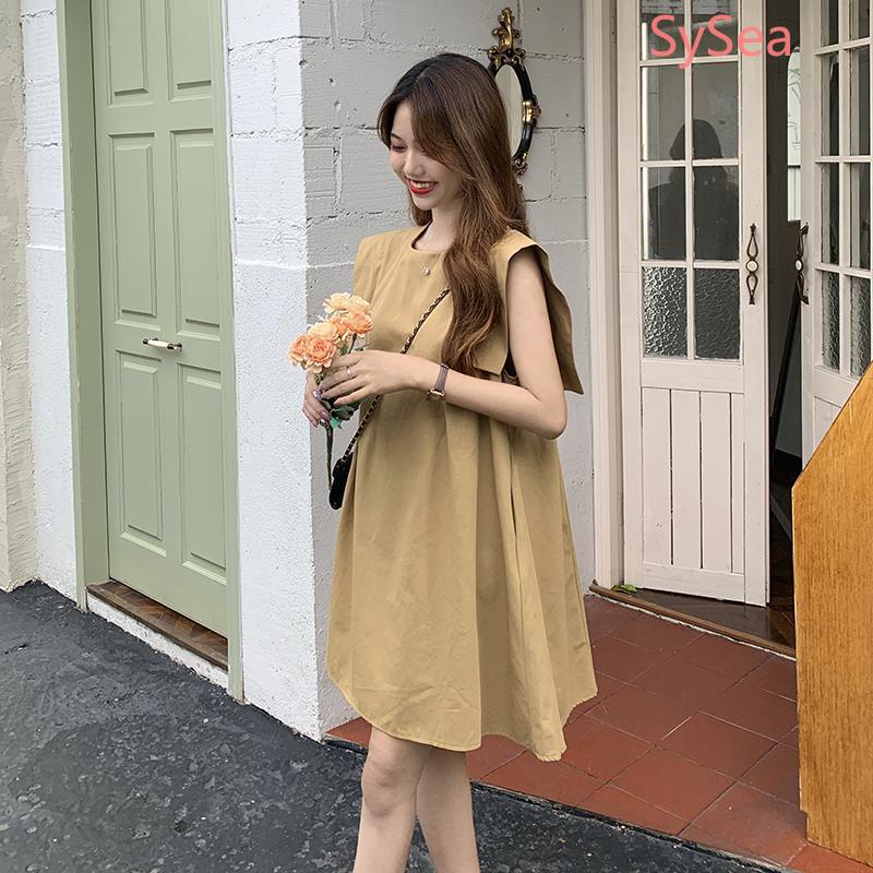 Đầm không tay thời trang mùa hè phong cách vintage dành cho nữ