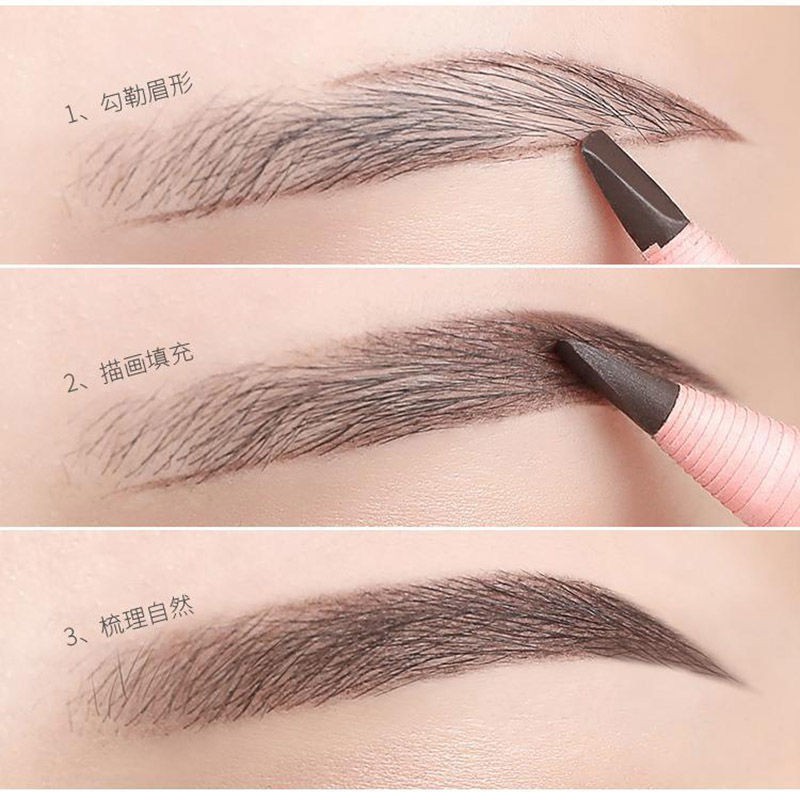 Chì kẻ lông mày Draw line 1818 Hensi Eye pencil chính hãng dành cho nữ, không lem, không đổi màu, không thấm mồ hôi, không thấm nước, xé rách và bong tróc