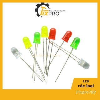 LED 3mm màu đỏ thân trong suốt (Túi 10 chiếc)