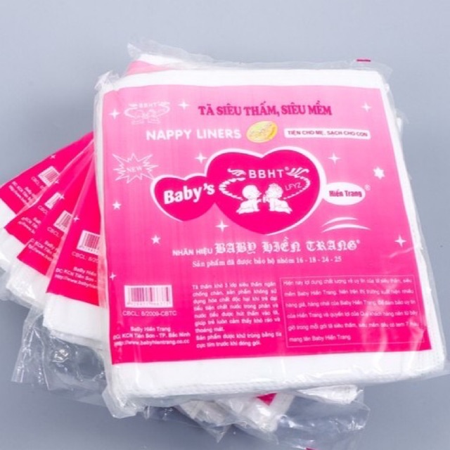 Combo 100 gói lót phân su cho bé ( 10 bịch to)