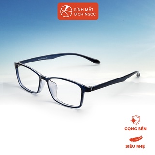 Gọng Kính Nam Nữ Bích Ngọc Chất Liệu Ultem Dẻo Dáng Chữ Nhật Bo Tròn VL17412