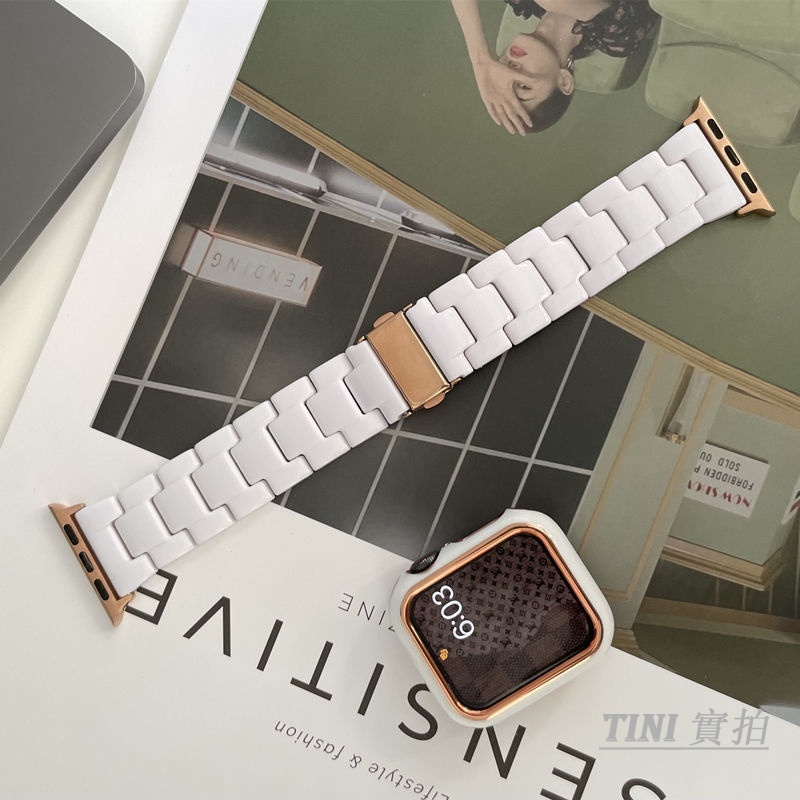 Dây đeo acrylic 38mm/40mm/41mm/42mm/44mm/45mm cho đồng hồ Apple Watch Series iWatch 7/ 5/ 4/ 3/SE