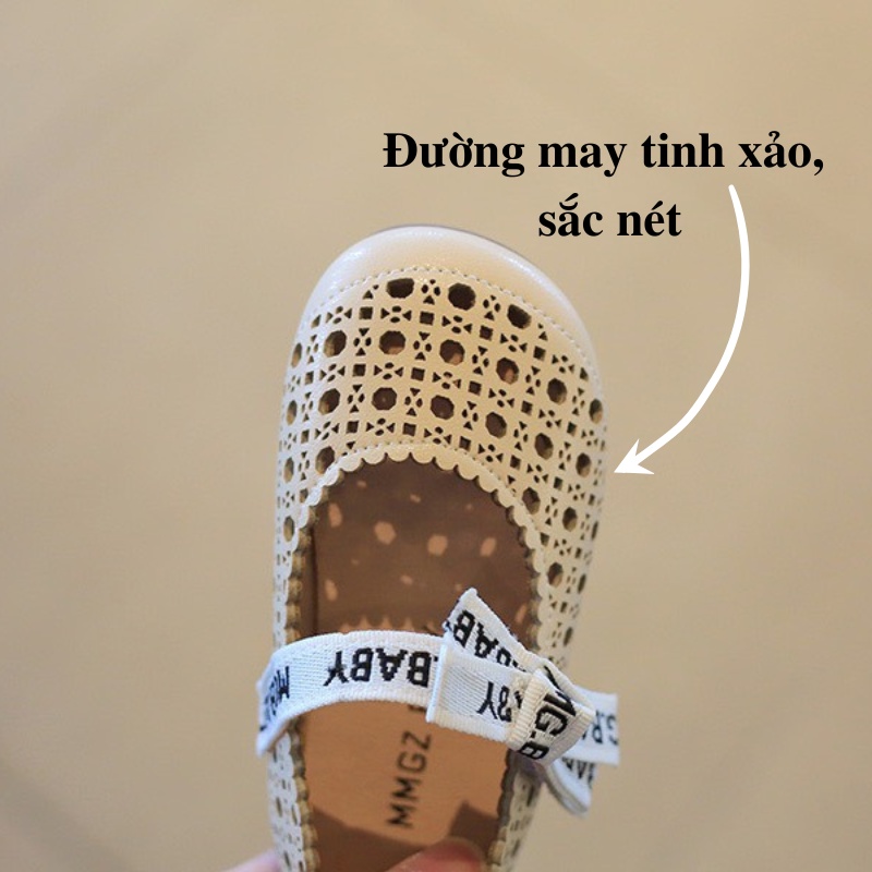 Giày búp bê bé gái da mềm thoáng khí Bunny Store, giày cho bé gái phù hợp cho trẻ em từ 1 tuổi đến 5 tuổi đế mềm BN21