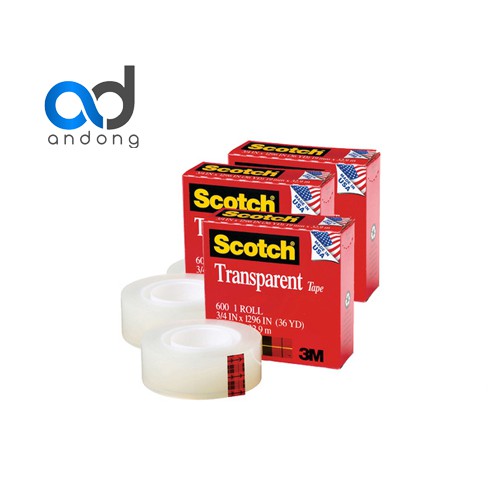 Băng keo 1 mặt 3M Scotch transparent 600 thử mực, thử sơn