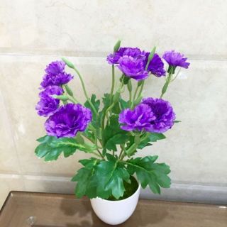 Hoa lụa/cành hoa phăng vải lụa nhiều màu