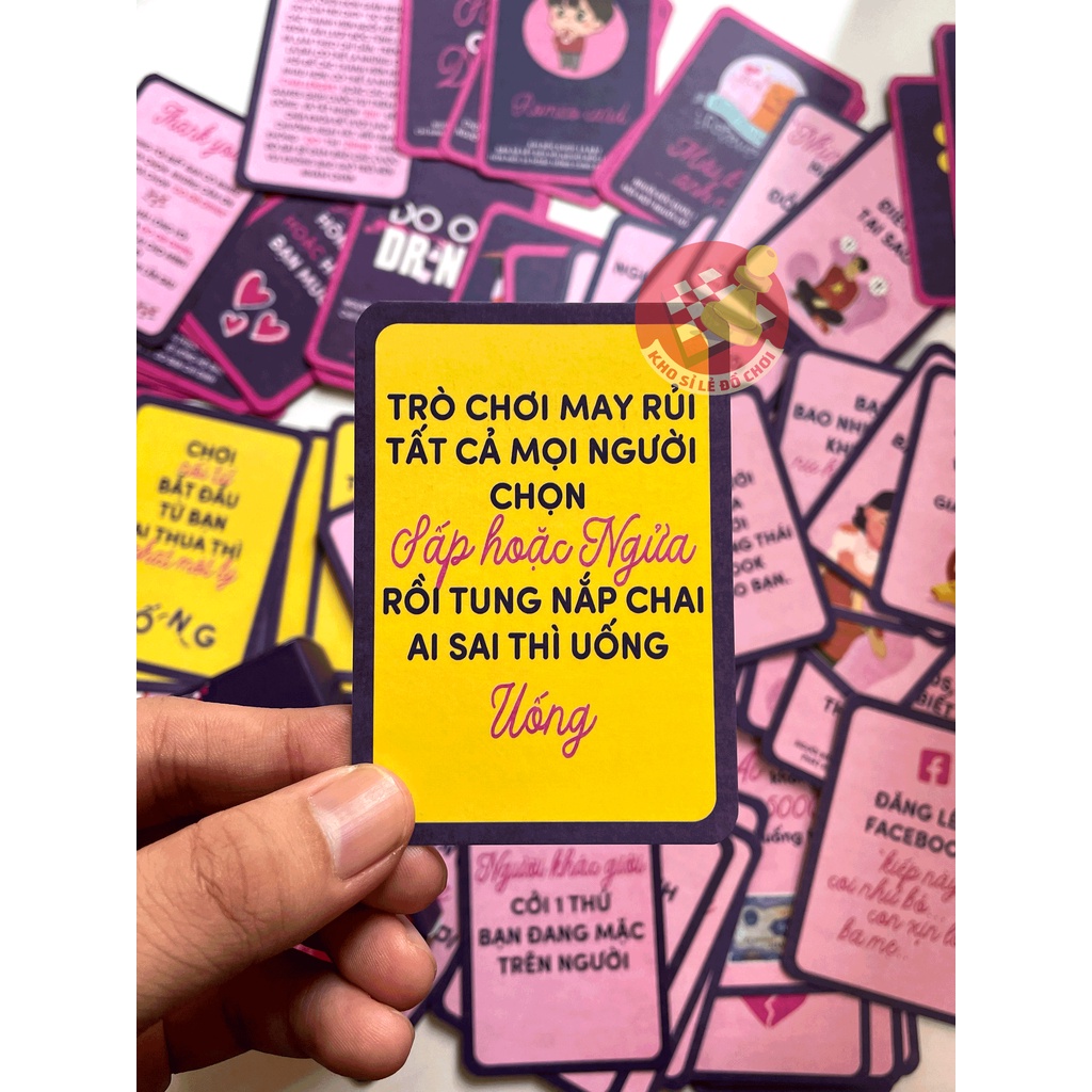 Bộ bài Drinking game Do Or Drink tổng hợp 83 lá bài cho cặp đôi nhóm bùng nổ cuộc vui