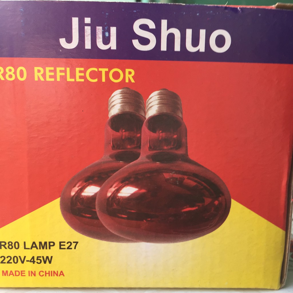 Bóng Đèn Hồng Ngoại 45W Úm Gà ,Sưởi Gia Cầm, Sưởi Heo