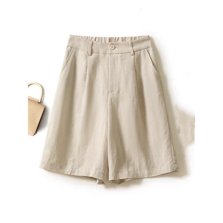 Quần short nữ mặc nhà bigsize 87 kg , Quần sooc đũi nữ cạp cao eo chun QK