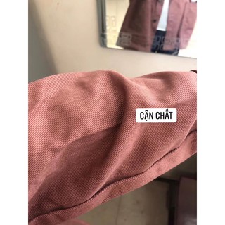 Áo khoác kaki Hồng (có ảnh cận chất ở cuối)