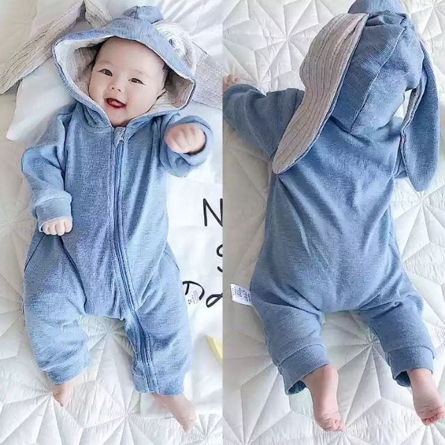Body tai thỏ bé trai bé gái Kidstale 3 màu