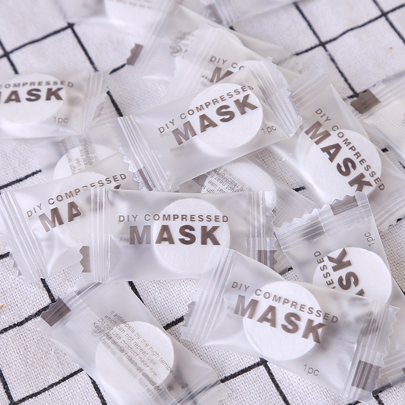 Set 100 Mặt Nạ Cotton Dùng Một Lần Tiện Dụng