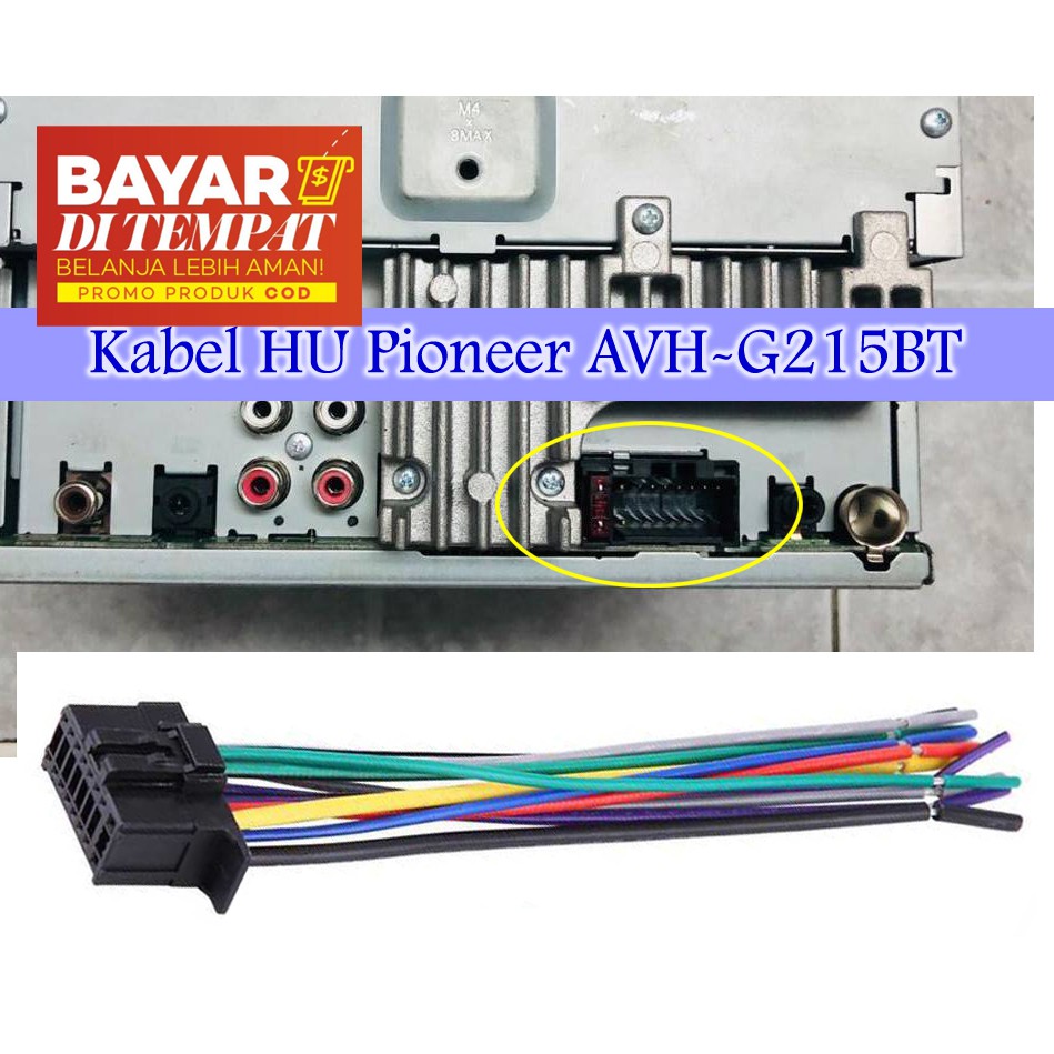 Ổ Cắm Chuyển Đổi Hu Pioneer U Easy Pioneer Avh G215bt Avh-g215bt Avhg215bt Double Din 2 Din