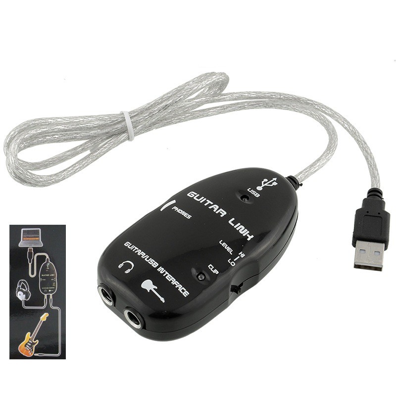 Cable USB Guitar Link kết nối đàn guitar với máy tính để thu âm