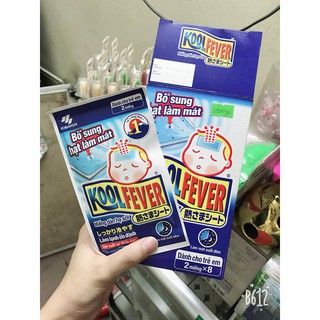 Koolfever Miếng dán hạ sốt hộp 8 gói x 2 miếng
