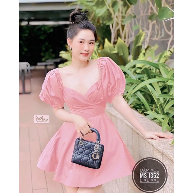 [ CHUBBY_BIGSIZE ] ĐẦM NGẮN CỔ CHÉO