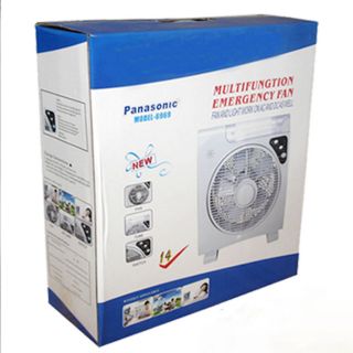 quạt tích điện cao cấp panasonic 2 bình có đèn