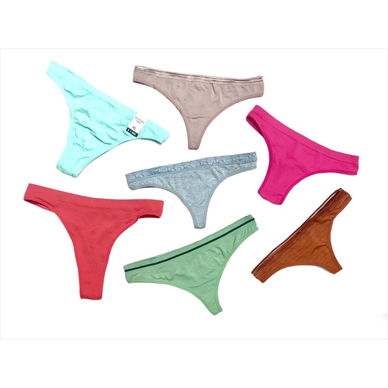 Quần lót lọt khe cotton dệt nữ xuất dư nhiều hãng có bigsize